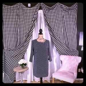 Navy shift dress. DEX size large